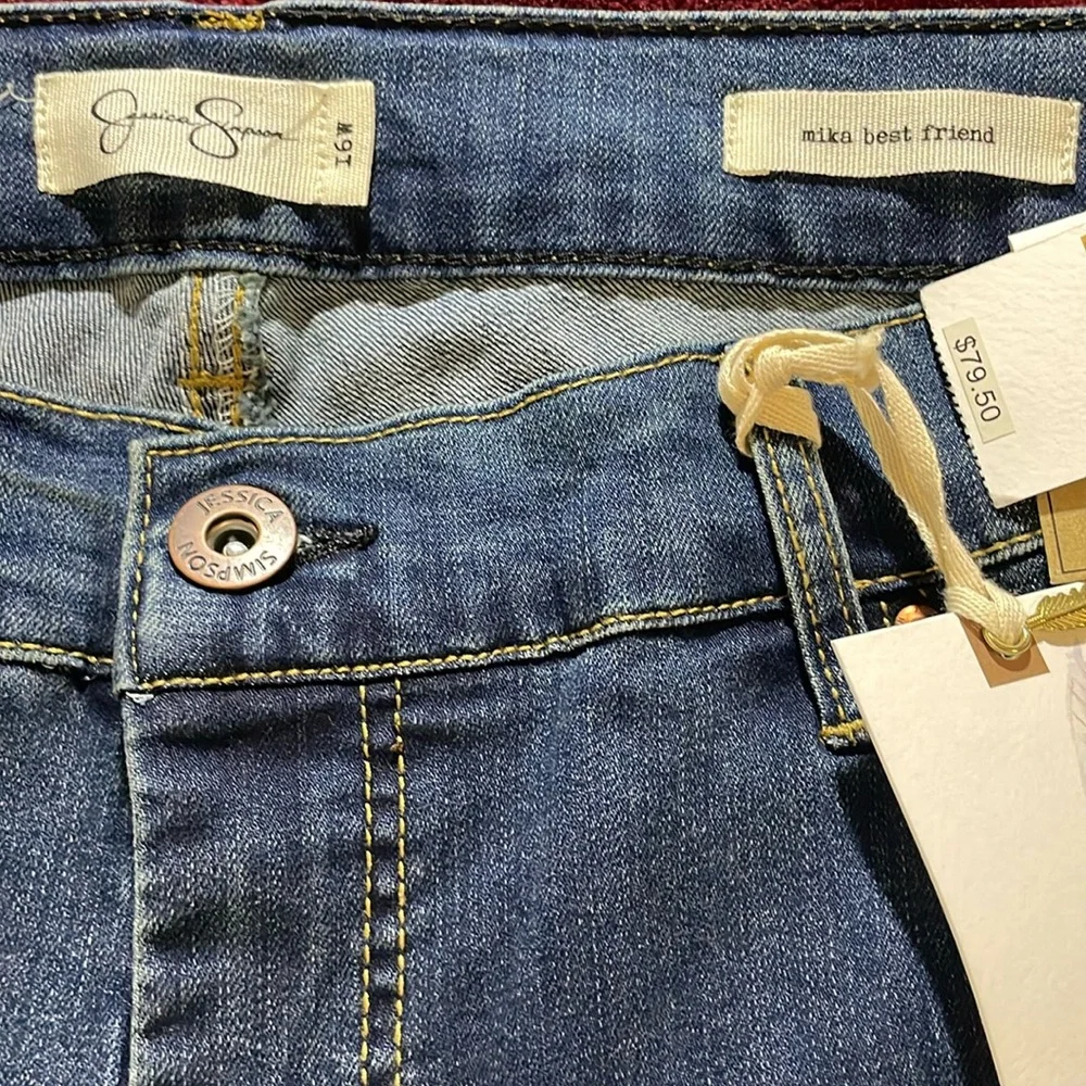 Jessica Simpson Blue Straight Leg Jeans‎